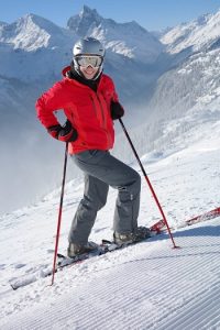 Basic layer of clothing for skiing